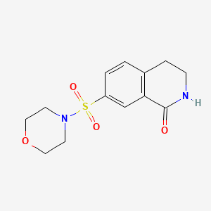 molecular formula C13H16N2O4S B1382873 7-(Morpholine-4-sulfonyl)-1,2,3,4-tetrahydroisoquinolin-1-one CAS No. 1803598-98-2
