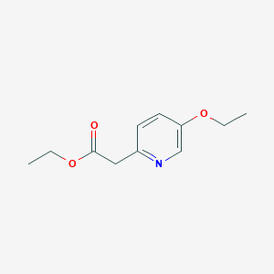molecular formula C11H15NO3 B1382876 Ethyl 2-(5-ethoxypyridin-2-yl)acetate CAS No. 1788542-89-1