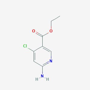 molecular formula C8H9ClN2O2 B1382883 6-Amino-4-chloro-nicotinic acid ethyl ester CAS No. 1824285-14-4
