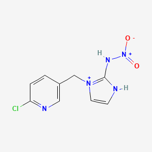 N-[3-[(6-chloropyridin-3-yl)methyl]-1H-imidazol-3-ium-2-yl]nitramide