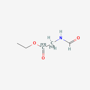 N-Formylglycine-13C2 Ethyl Ester