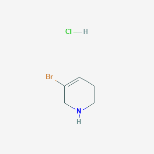 molecular formula C5H9BrClN B1382886 5-Bromo-1,2,3,6-tetrahydro-pyridine hydrochloride CAS No. 1803581-46-5