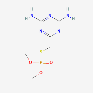 S-(4,6-diamino-1,3,5-triazin-2-yl)methyl O,O-dimethyl phosphorothioate