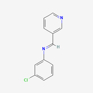 N-(3-chlorophenyl)-1-pyridin-3-ylmethanimine