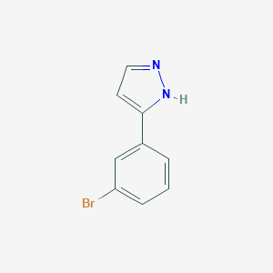 molecular formula C9H7BrN2 B138289 3-(3-溴苯基)-1H-吡唑 CAS No. 149739-65-1