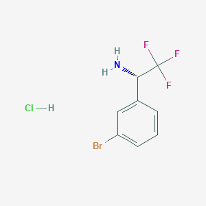 molecular formula C8H8BrClF3N B1382890 (S)-1-(3-Bromo-phenyl)-2,2,2-trifluoro-ethylamine hydrochloride CAS No. 878408-46-9