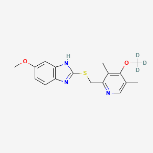 2-[[3,5-dimethyl-4-(trideuteriomethoxy)pyridin-2-yl]methylsulfanyl]-6-methoxy-1H-benzimidazole