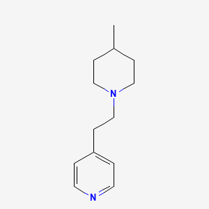 molecular formula C13H20N2 B13828934 4-[2-(4-Methylpiperidin-1-yl)ethyl]pyridine CAS No. 30131-18-1