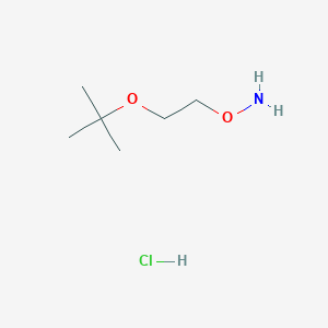 molecular formula C6H16ClNO2 B1382895 O-(2-tert-Butoxy-ethyl)-hydroxylamine hydrochloride CAS No. 1260836-58-5