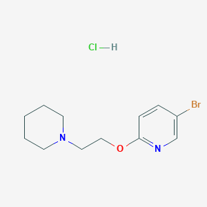 molecular formula C12H18BrClN2O B1382896 5-溴-2-(2-哌啶-1-基-乙氧基)-吡啶盐酸盐 CAS No. 1427195-38-7