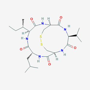 cyclic(D-cysteinyl-d-cysteinyl-L-valyl-D-leucyl-L-isoleucyl)cyclic(1-2)-disulfide, Malformin A