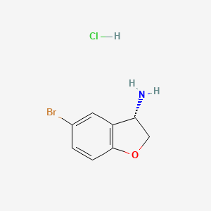 molecular formula C8H9BrClNO B1382899 (S)-5-溴-2,3-二氢苯并呋喃-3-胺盐酸盐 CAS No. 1965314-59-3