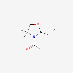 1-(2-Ethyl-4,4-dimethyl-1,3-oxazolidin-3-yl)ethanone