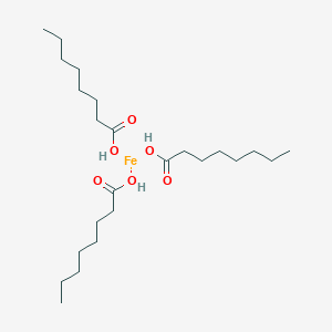 molecular formula C24H48FeO6 B13828999 Iron octanoate 