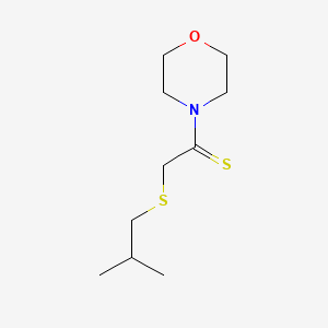 molecular formula C10H19NOS2 B13829003 2-(2-Methylpropylsulfanyl)-1-morpholin-4-ylethanethione 