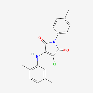 3-chloro-4-[(2,5-dimethylphenyl)amino]-1-(4-methylphenyl)-1H-pyrrole-2,5-dione