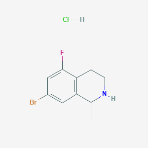 molecular formula C10H12BrClFN B1382903 7-溴-5-氟-1-甲基-1,2,3,4-四氢异喹啉盐酸盐 CAS No. 1414958-49-8