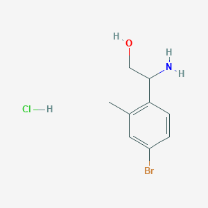 2-Amino-2-(4-bromo-2-methylphenyl)ethanol;hydrochloride