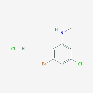 molecular formula C7H8BrCl2N B1382907 (3-Bromo-5-chloro-phenyl)-methyl-amine hydrochloride CAS No. 1965309-78-7