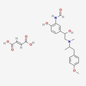 (E)-but-2-enedioic acid;N-[2-hydroxy-5-[1-hydroxy-2-[1-(4-methoxyphenyl)propan-2-yl-methylamino]ethyl]phenyl]formamide