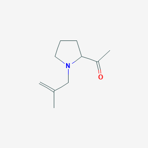 1-[1-(2-Methylprop-2-enyl)pyrrolidin-2-yl]ethanone