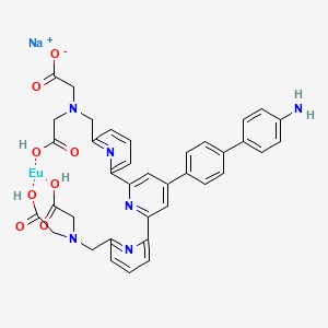 sodium;2-[[6-[4-[4-(4-aminophenyl)phenyl]-6-[6-[[bis(carboxymethyl)amino]methyl]pyridin-2-yl]pyridin-2-yl]pyridin-2-yl]methyl-(carboxymethyl)amino]acetate;europium