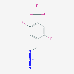 molecular formula C8H4F5N3 B1382911 1-(叠氮甲基)-2,5-二氟-4-(三氟甲基)苯 CAS No. 1803589-86-7