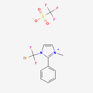 1-Bromodifluoromethyl-2-phenyll-3-methyl-imidazoilum triflate