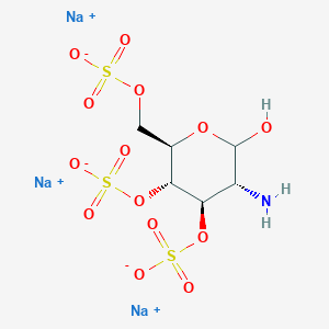 trisodium;[(2R,3R,4R,5R)-5-amino-6-hydroxy-3,4-disulfonatooxyoxan-2-yl]methyl sulfate