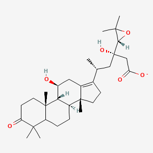 (3S,5R)-3-[(2R)-3,3-dimethyloxiran-2-yl]-3-hydroxy-5-[(8S,9R,10S,11S,14R)-11-hydroxy-4,4,10,14-tetramethyl-3-oxo-2,5,6,7,8,9,11,12,15,16-decahydro-1H-cyclopenta[a]phenanthren-17-yl]hexanoate