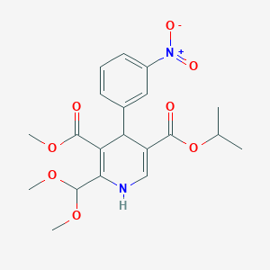 3-O-methyl 5-O-propan-2-yl 2-(dimethoxymethyl)-4-(3-nitrophenyl)-1,4-dihydropyridine-3,5-dicarboxylate