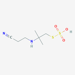 S-(2-((2-Cyanoethyl)amino)-2-methyl)propyl hydrogen thiosulfate