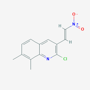 E-2-Chloro-7,8-dimethyl-3-(2-nitro)vinylquinoline