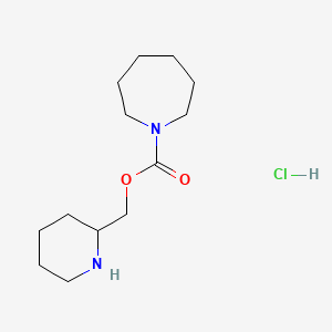 molecular formula C13H25ClN2O2 B1382922 哌啶-2-基甲基氮杂环庚烷-1-羧酸盐盐酸盐 CAS No. 1803572-43-1