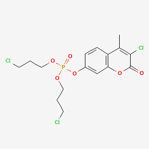 3-Chloro-7-hydroxy-4-methylcoumarin bis(3-chloropropyl) phosphate