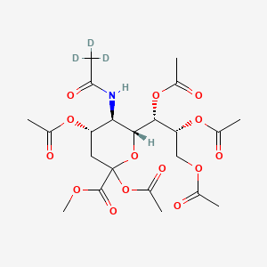 methyl (4S,5R,6R)-2,4-diacetyloxy-6-[(1S,2R)-1,2,3-triacetyloxypropyl]-5-[(2,2,2-trideuterioacetyl)amino]oxane-2-carboxylate