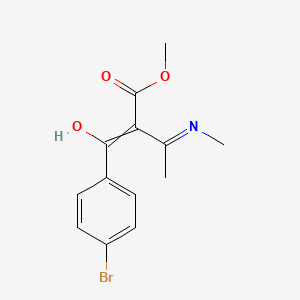 Methyl 2-[(4-bromophenyl)-hydroxymethylidene]-3-methyliminobutanoate