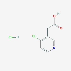 molecular formula C7H7Cl2NO2 B1382927 2-(4-氯吡啶-3-基)乙酸盐酸盐 CAS No. 1803562-33-5
