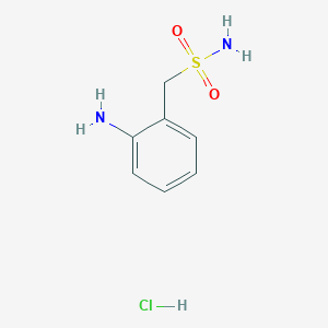 molecular formula C7H11ClN2O2S B1382931 (2-氨基苯基)甲磺酰胺盐酸盐 CAS No. 1803593-98-7
