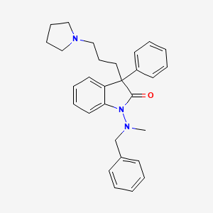 1-(Benzylmethylamino)-3-phenyl-3-(3-(1-pyrrolidinyl)propyl)-2-indolinone