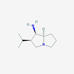 1H-Pyrrolizin-1-amine,hexahydro-2-(1-methylethyl)-,(1R,2R,7aR)-(9CI)