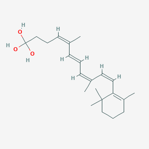 (4Z,6E,8Z,10Z)-5,9-dimethyl-11-(2,6,6-trimethylcyclohexen-1-yl)undeca-4,6,8,10-tetraene-1,1,1-triol