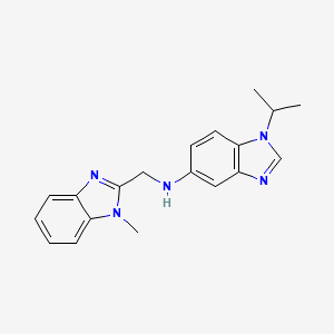 N-[(1-methyl-1H-benzimidazol-2-yl)methyl]-1-(propan-2-yl)-1H-benzimidazol-5-amine