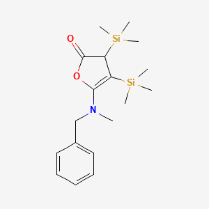 5-[benzyl(methyl)amino]-3,4-bis(trimethylsilyl)-3H-furan-2-one