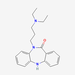 11H-DIBENZO(b,e)(1,4)DIAZEPIN-11-ONE, 5,10-DIHYDRO-10-(3-(DIETHYLAMINO)PROPYL)-