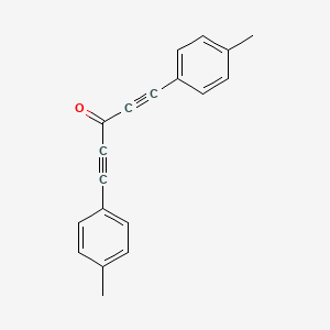 molecular formula C19H14O B13829476 1,5-Bis(4-methylphenyl)-1,4-pentadiyn-3-one CAS No. 34793-64-1