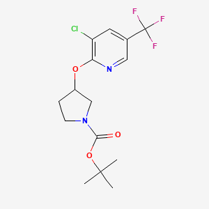 tert-Butyl 3-((3-chloro-5-(trifluoromethyl)pyridin-2-yl)oxy)pyrrolidine-1-carboxylate