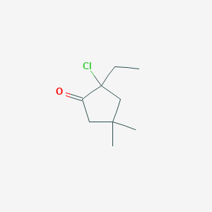 Cyclopentanone,2-chloro-2-ethyl-4,4-dimethyl-