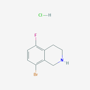 molecular formula C9H10BrClFN B1382960 8-溴-5-氟-1,2,3,4-四氢异喹啉盐酸盐 CAS No. 1445891-39-3