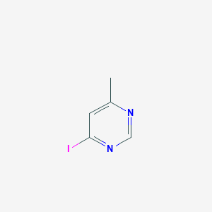 molecular formula C5H5IN2 B1382970 嘧啶，4-碘-6-甲基- CAS No. 1378865-35-0